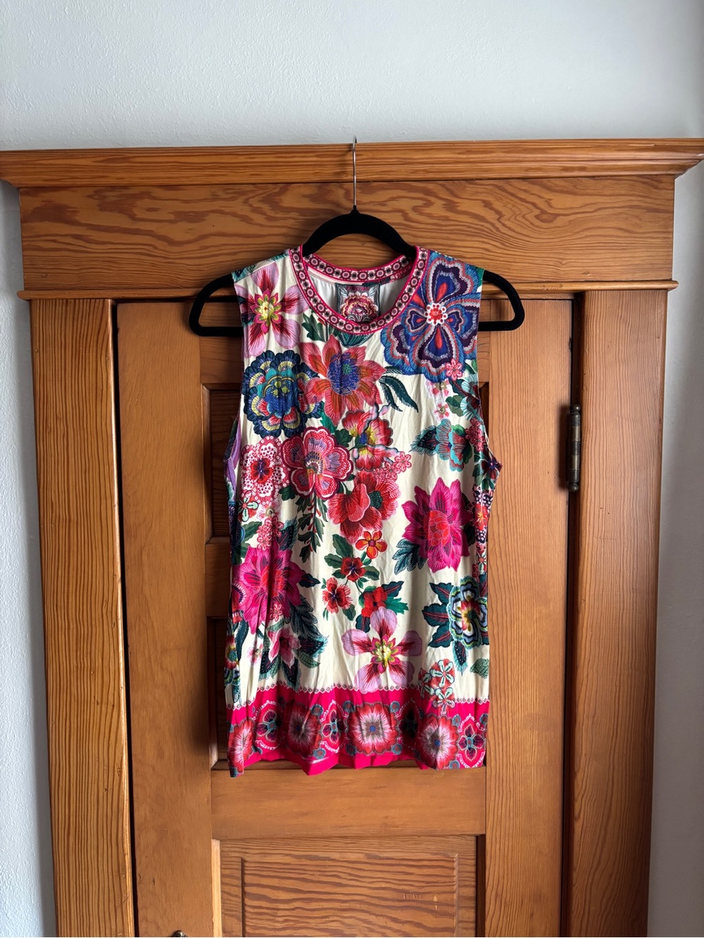 Johnny Was Floral Print Tank Top Size Small
